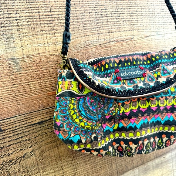 Sakroots Peace Multicolored Crossbody Bag - Picture 4 of 8
